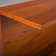 Mid-century modern teak wall shelf by Walter Wirtz for Wilhelm Renz, Germany, 1960s