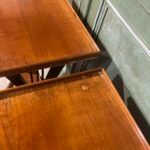 Pair of lyre bedside tables