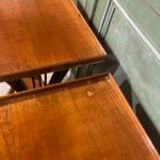 Pair of lyre bedside tables