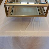 Glass and mirror coffee table, 1970