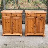 Buffet 2 portes et 2 tiroirs en pin massif