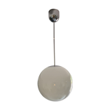 Luminaire suspendu globe en verre blanc