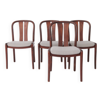 Ensemble de 4 chaises de salle à manger vintage Casala   Chaises allemandes des années 50   Années 1970