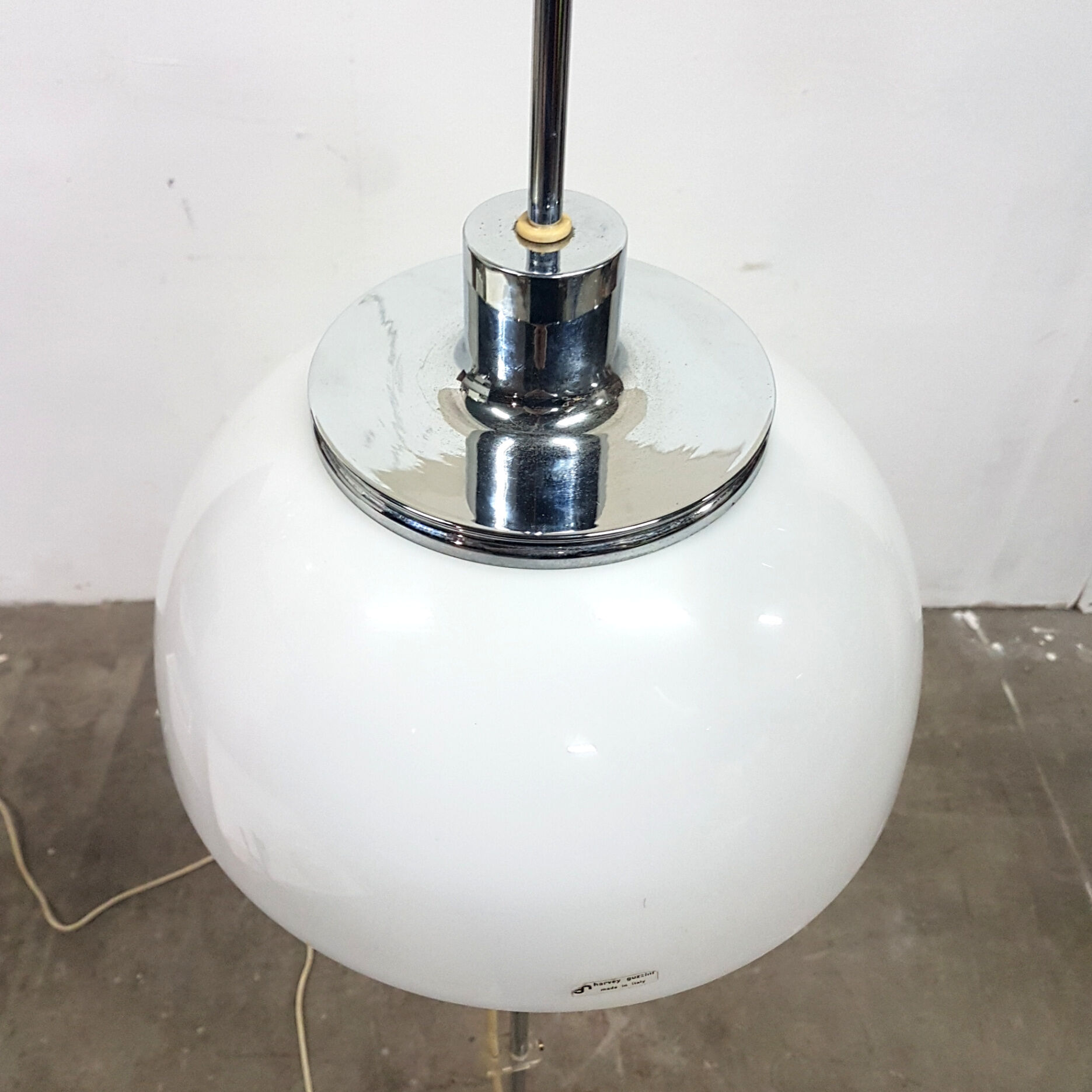 "Faro" floor lamp by Harvey Guzzini, Italy 1970s
