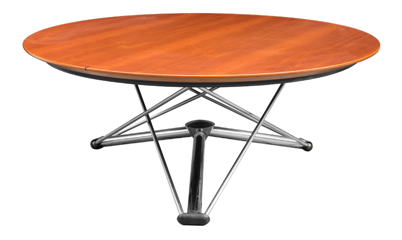 Adjustable height round table
