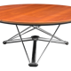 Adjustable height round table