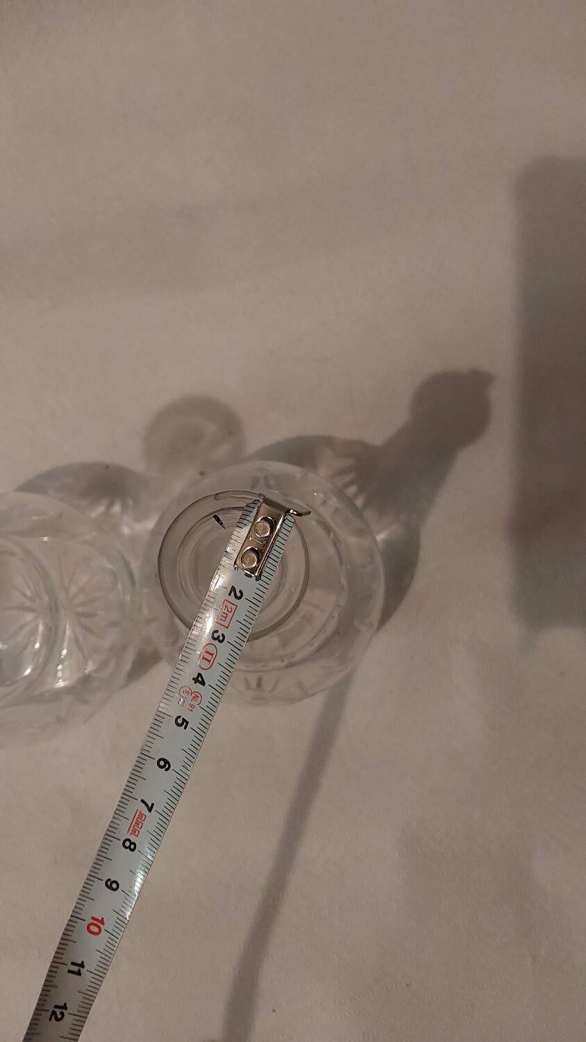 Pair of crystal vases