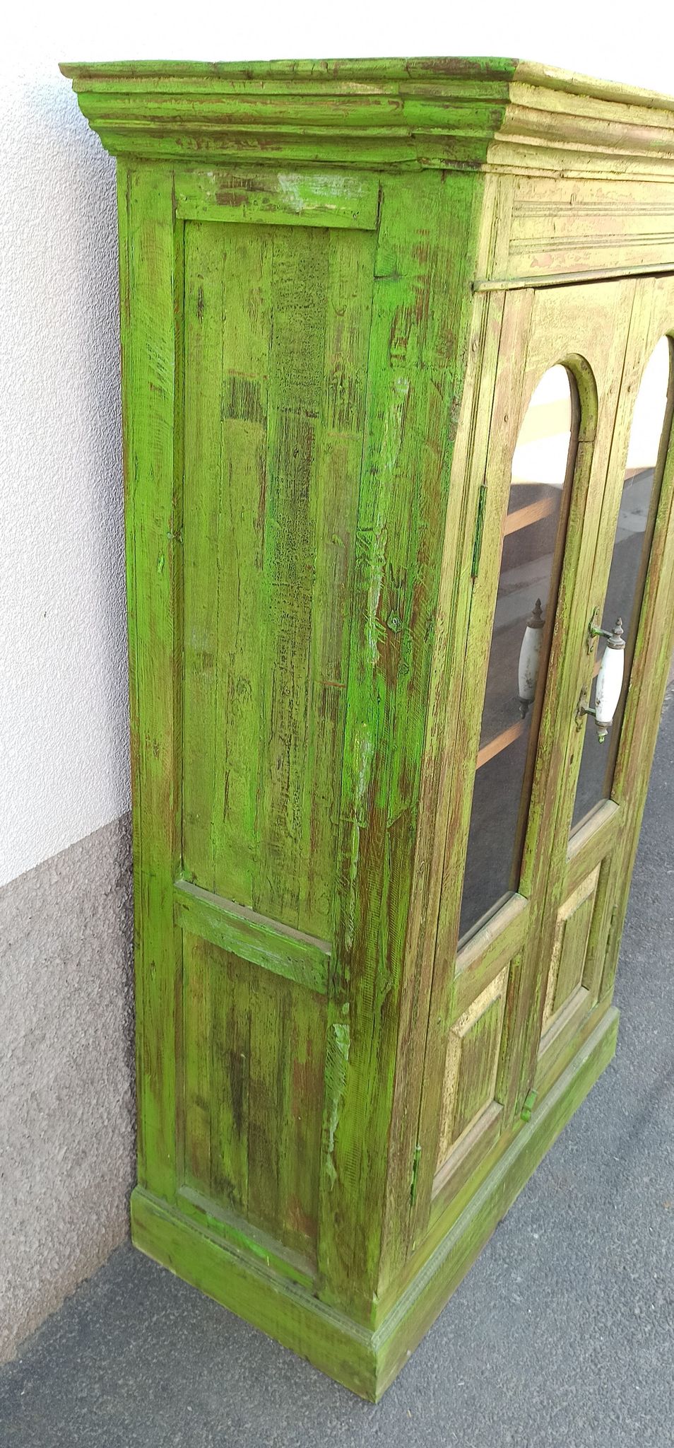 Wooden glass cabinet