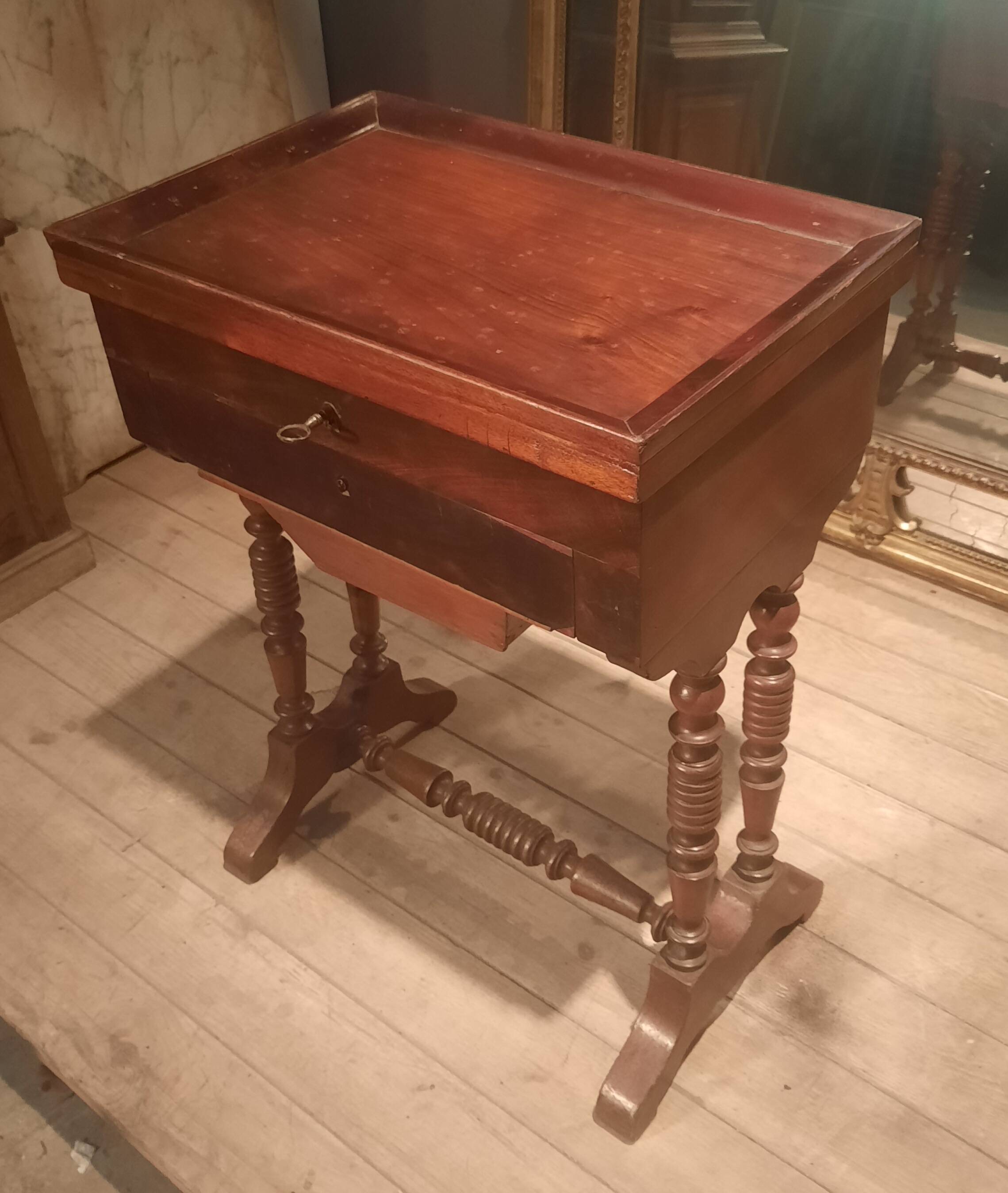 19th-century mahogany storage furniture