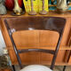 Series of 4 mahogany chairs 40s