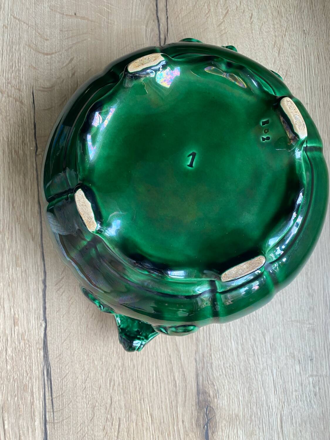 green earthenware soup tureen