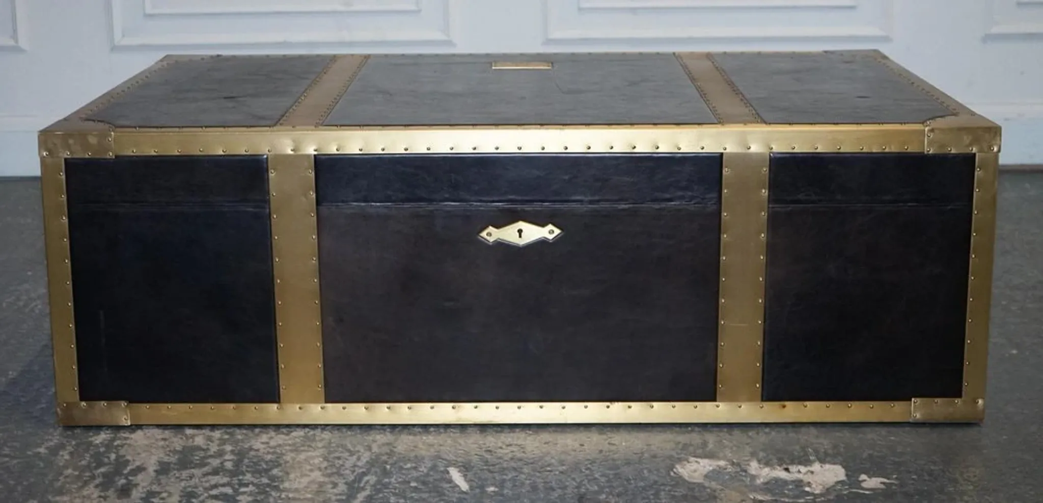 Cumberland Coffee Table with Red Velvet Lining by Timothy Oulton