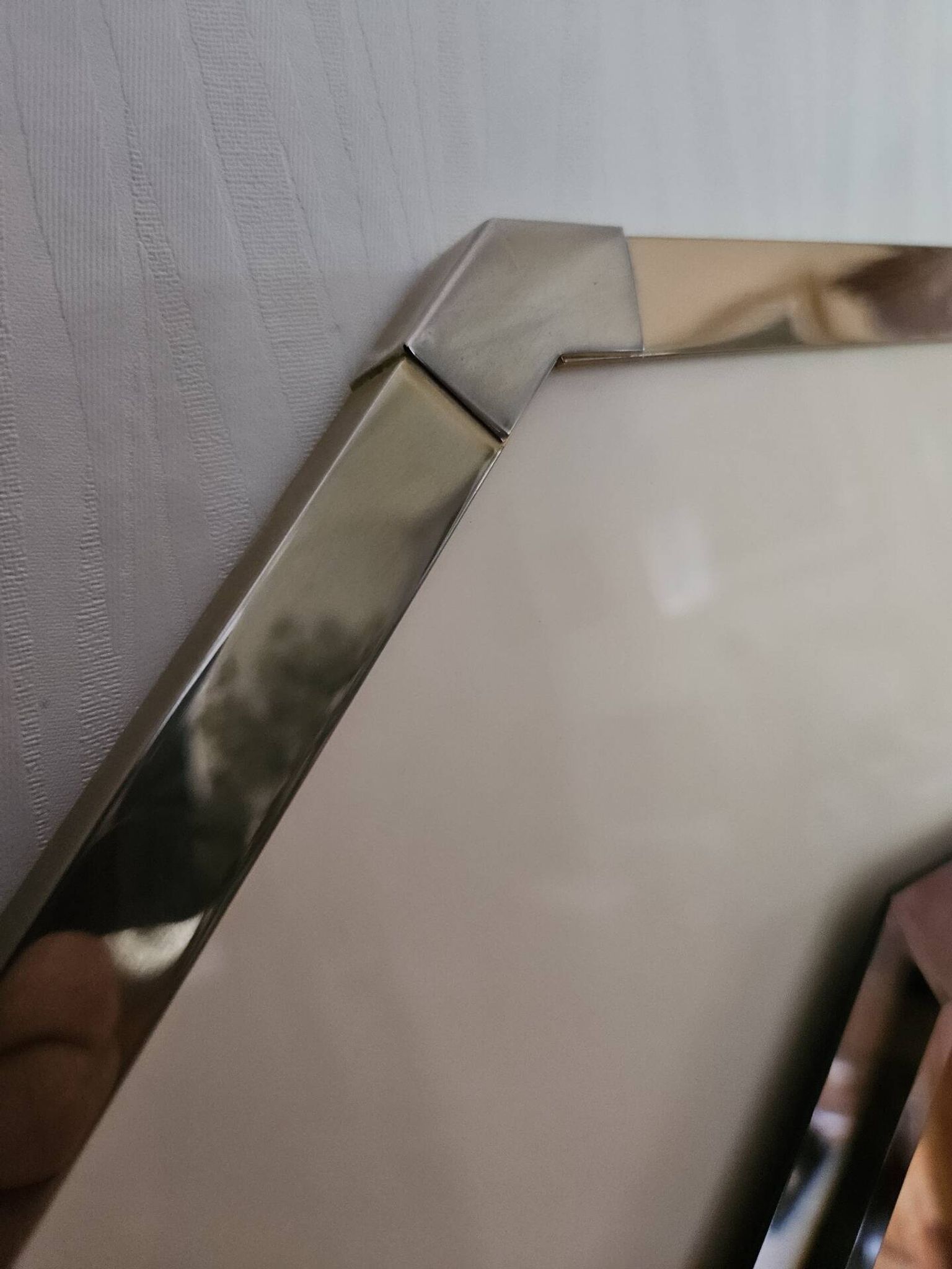 Grand miroir biseauté octogonal