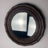 Small octagonal wooden mirror in neo-Renaissance / neo-Gothic style