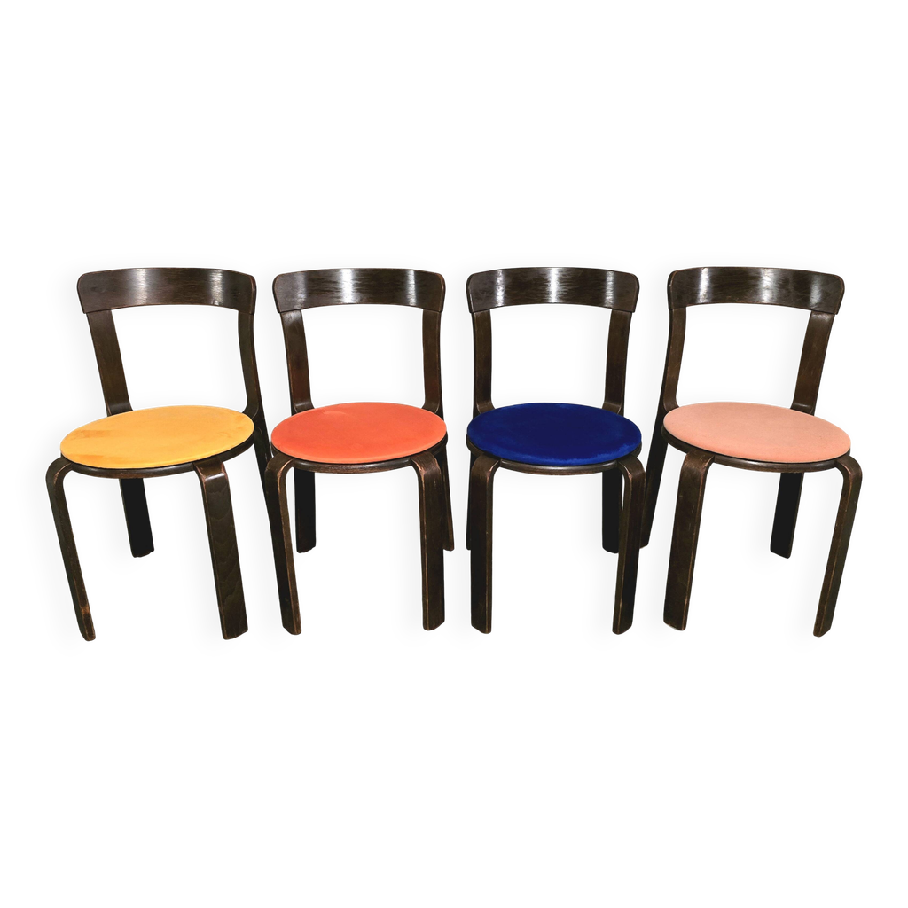 Lot de 4 chaises - Bruno Ray (1935) -1ère édition - 1960 Dietiker | Selency