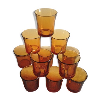 Lot de 11 verres vintage