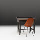 19th century Swedish desk in original black paint