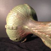 Coupe à fruits au poisson Art Déco,  Roger Guérin, grès de Bouffioulx 1925