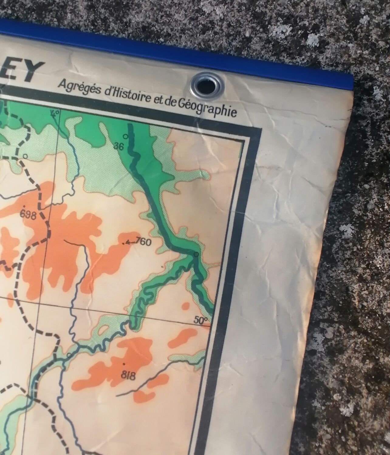 Old map of the France N°11 Hatier Kaeppelin.