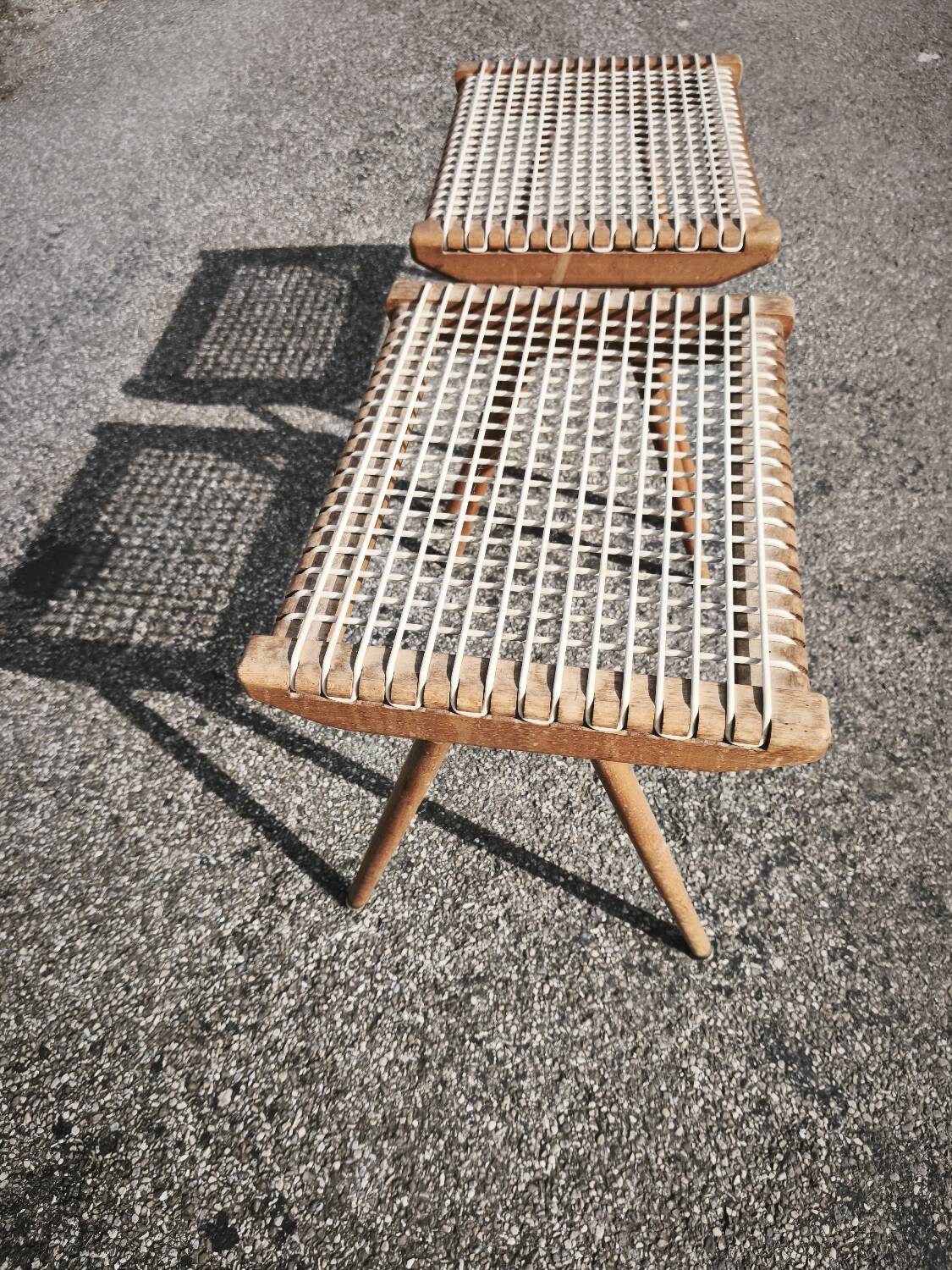 Pair of Georges Tigien stools