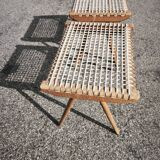 Pair of Georges Tigien stools