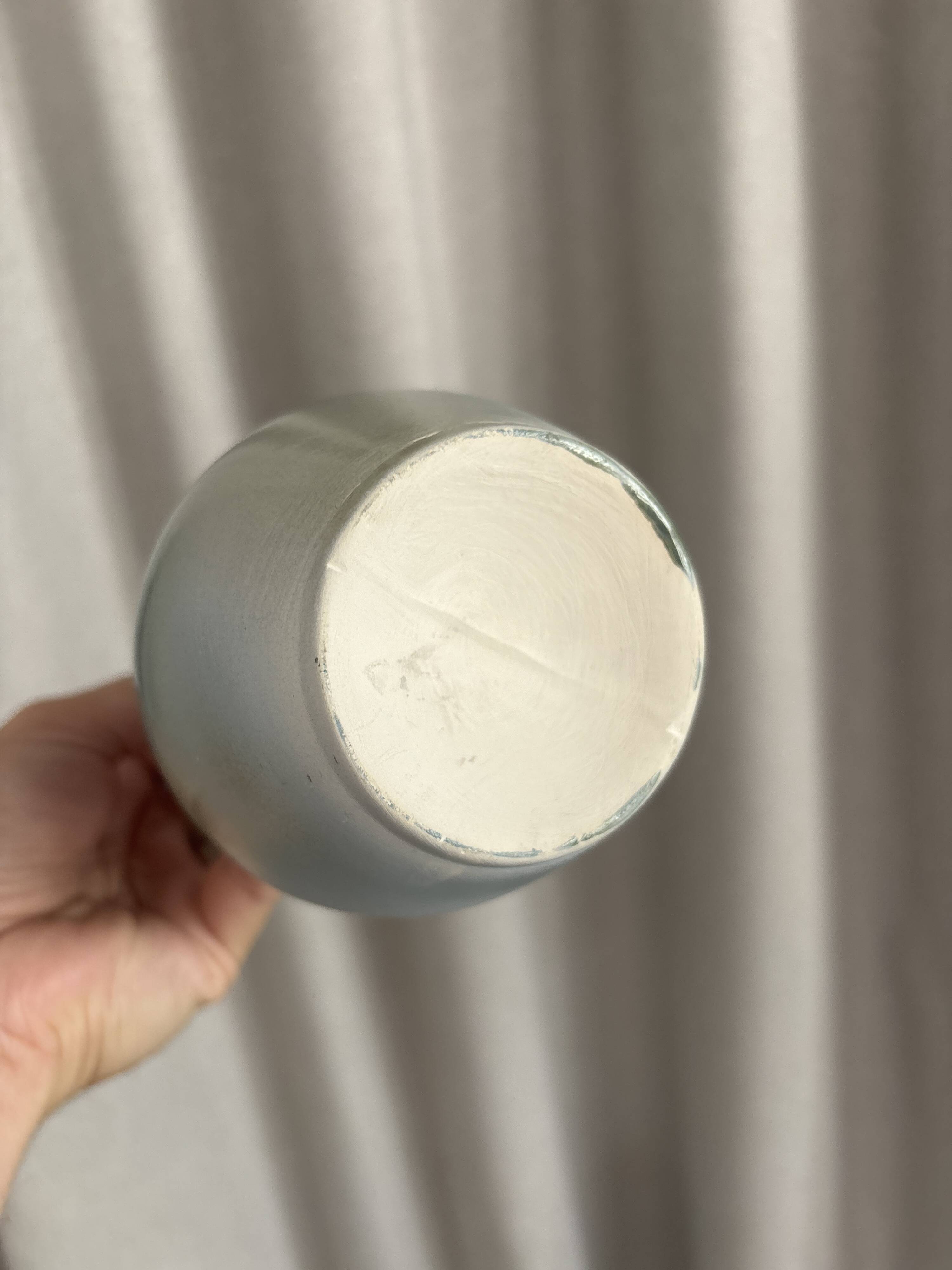Small vintage vase in glazed ceramic
