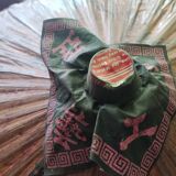 Asian paper and rattan umbrella