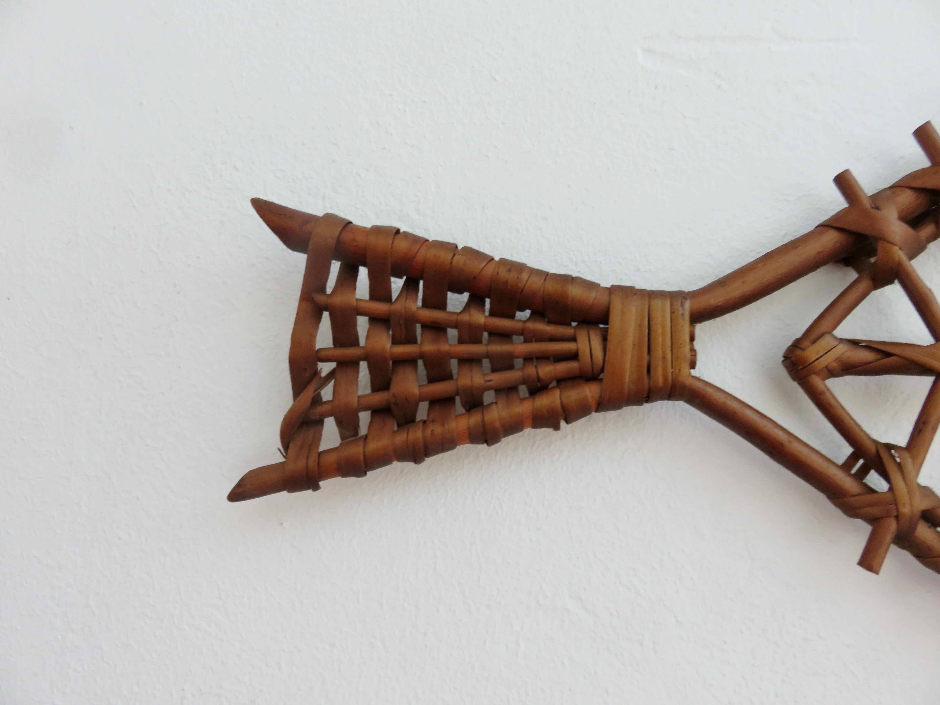 Wall rattan fish
