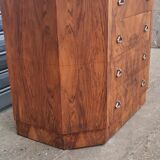 Art deco chest of drawers in walnut from the 30s