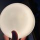 Small minimalist round white opaline wall light RZB Bamberg