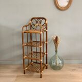Vintage rattan shelf