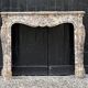 Louis XV style fireplace in Brocatelle marble, circa 1880.