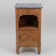 Console / side table / Art Deco bedside table renovated in solid walnut