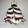Brown Murano glass Fazzoletto pendant by AV Mazzega, Italy, 1970s