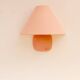 Vintage IKEA 80s sconce. A wall mounted lamp classic semi-round in pink