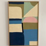 Abstract painting on paper