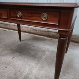 Vintage mahogany desk and leather top