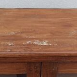 Old wooden display cabinet with three glazed sides