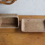 Speckled stoneware butter dish