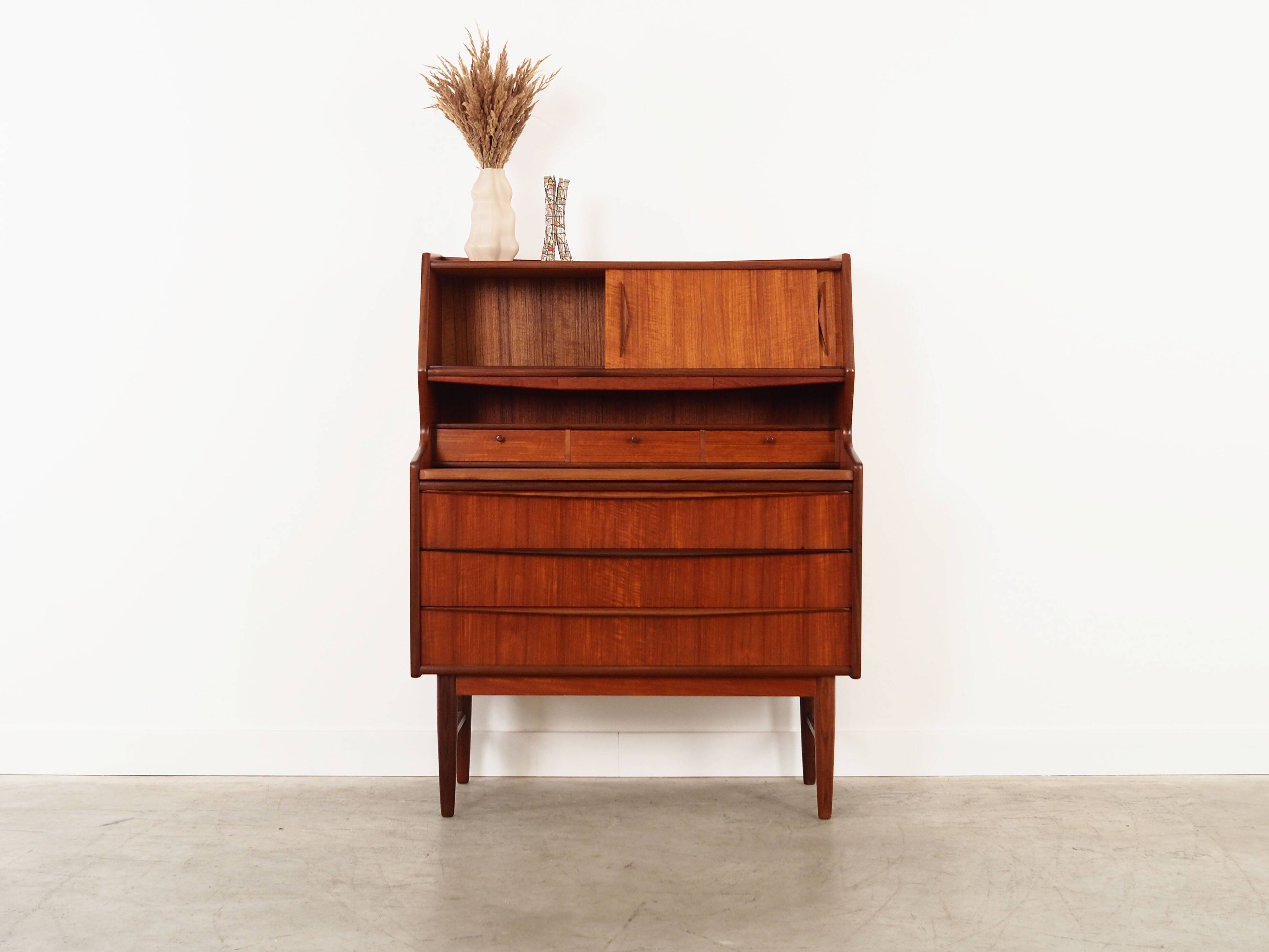 Teak secretary, Danish design, 1970s, production: Denmark