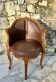 Office chair, Encoignure model, Louis XV style, 19th century period.