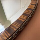 Miroir oval ancien biseauté