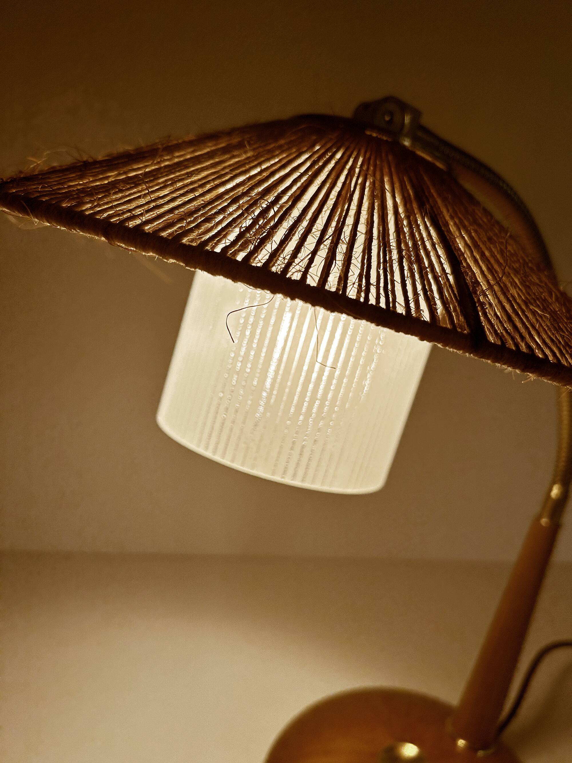 Vintage Scandinavian Lamp, Teak