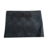 Nappe lin gris noir