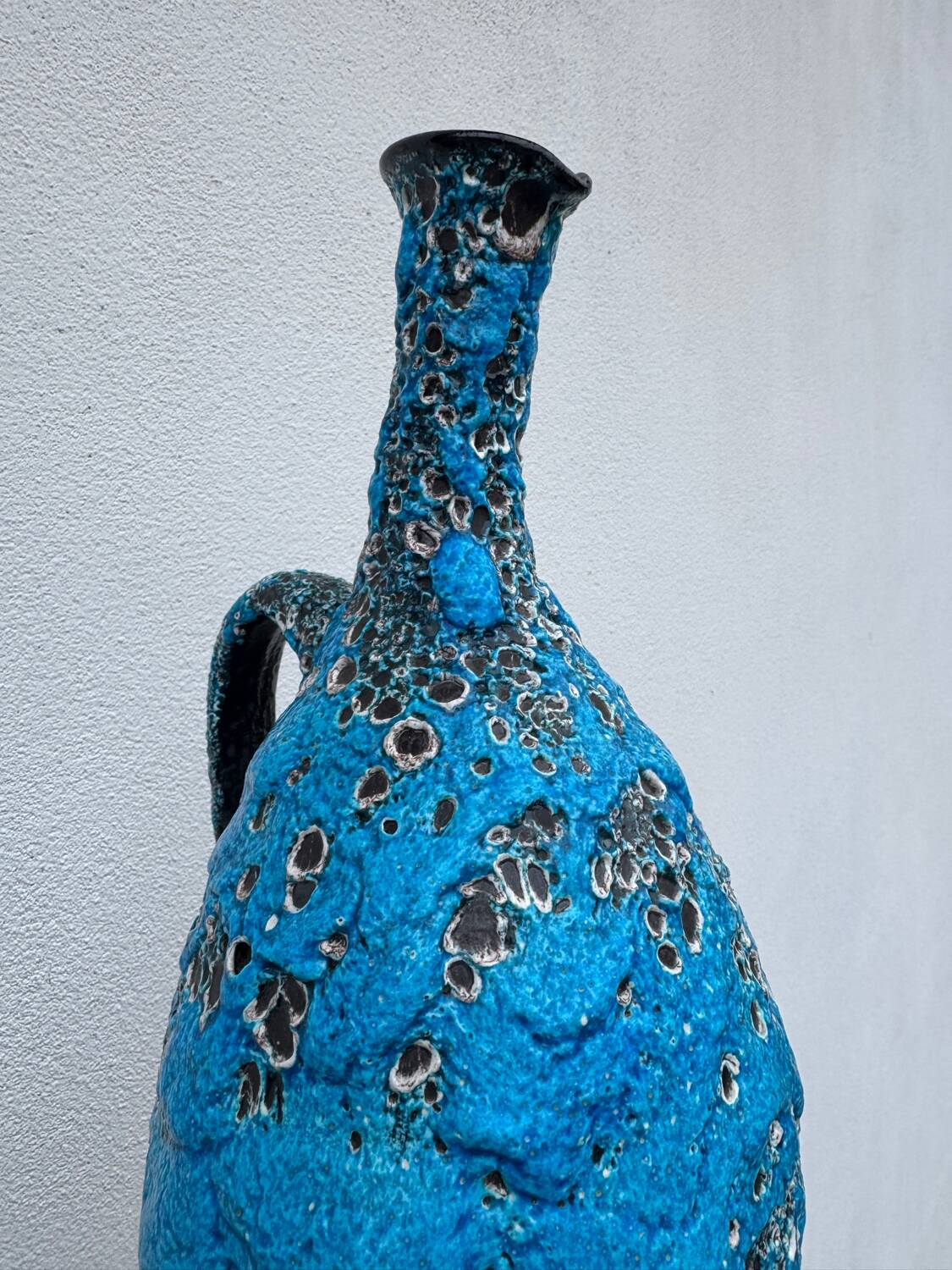 Ceramic cruche foam Vallauris 1960s