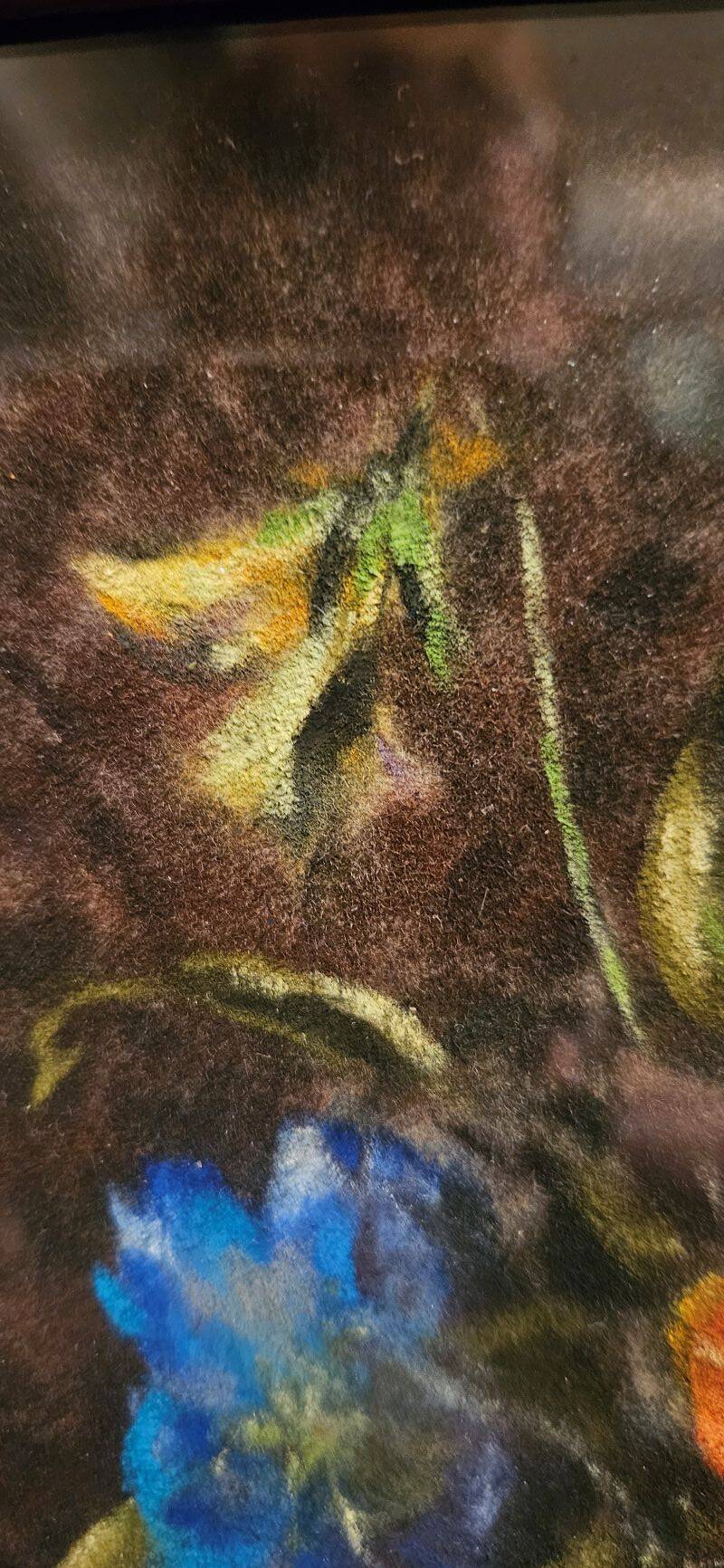 Daniel Rocquelin - Pastel Still Life Floral Composition "Pansies"