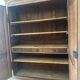 Large antique wardrobe in solid oak, Provincial Louis XV style, disassembled.