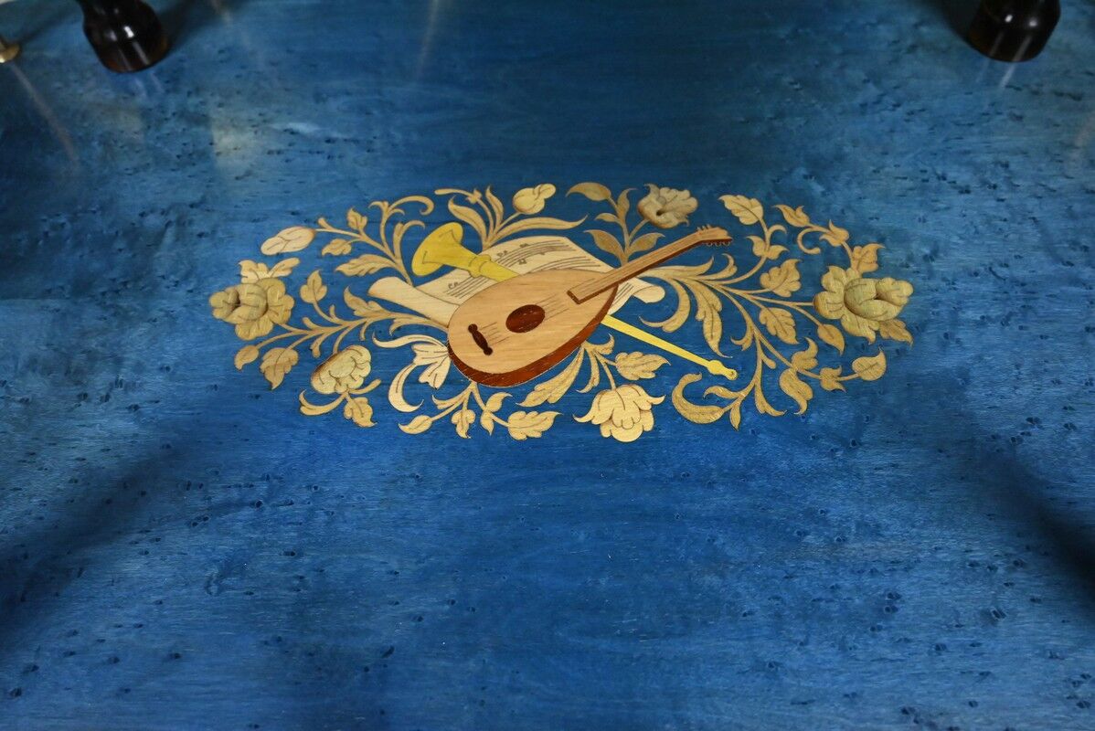 Service trolley in marquetry from Sorente, Italy – 1960