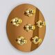 Fontana Arte Style Mirror in Gilded Bronze Glass Ceiling Light or Wall Sconce, Italy, 1970s