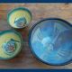 Set of 3 corsican ceramic